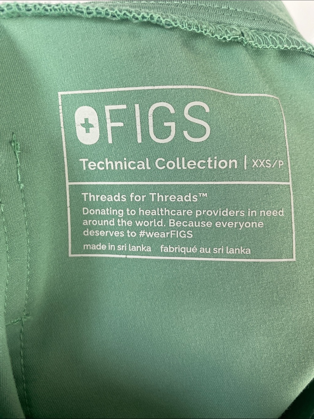 Figs Sage Green Scrub Set/Jogger Pants with Bright Orange Drawstring - Size XXS - Picture 2 of 14
